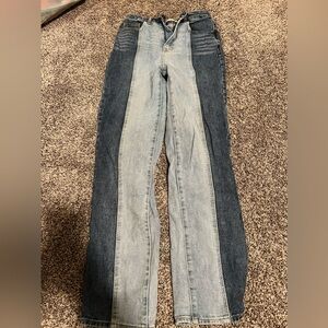 PacSun Two-Tone Millie Mid Rise '90s Boyfriend Jeans